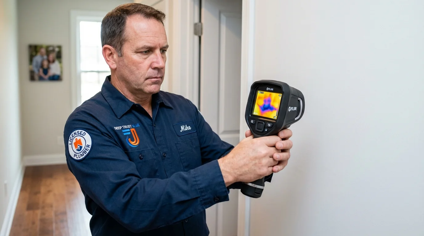 Thermal imaging leak detection by Johns Plumbing LLC in Kewaskum